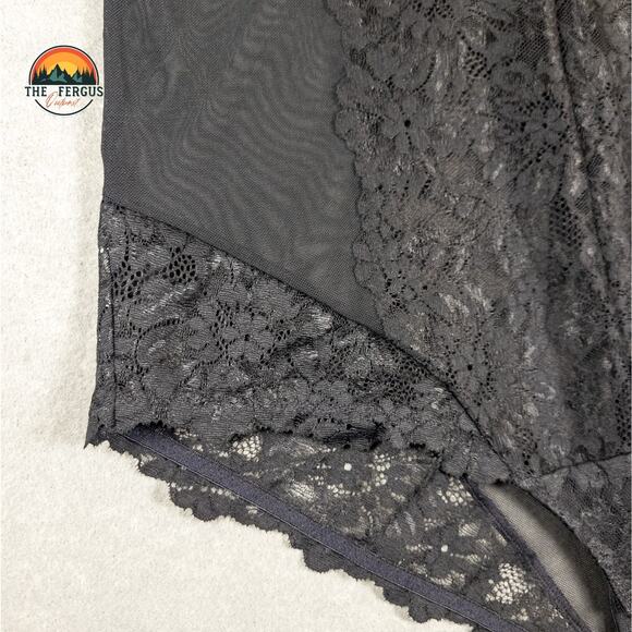 NWT Torrid Sexy Black Strappy Lace & Mesh Lingerie Bodysuit Plus Size 1 (14/16) - Picture 13 of 16